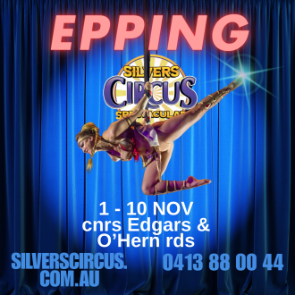 image of a poster advertising Silvers Circus